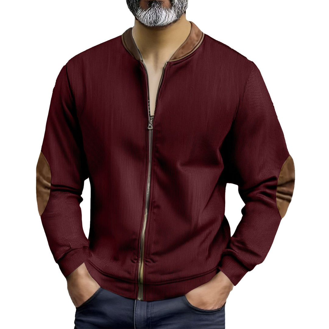 Sporty bomber jacket for men with modern leather accents Lune London