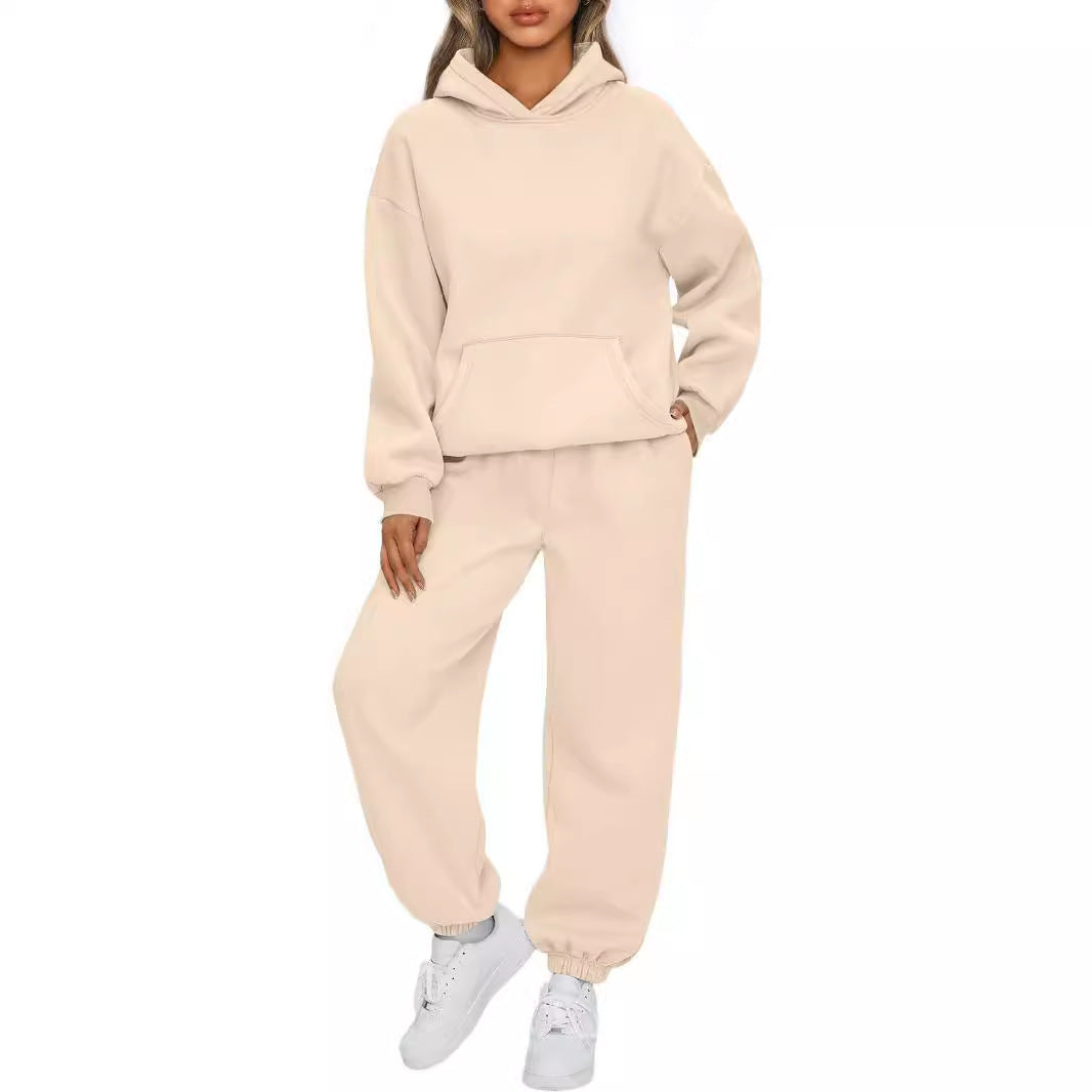 Women's Hoodie and Chic Sports Tracksuit