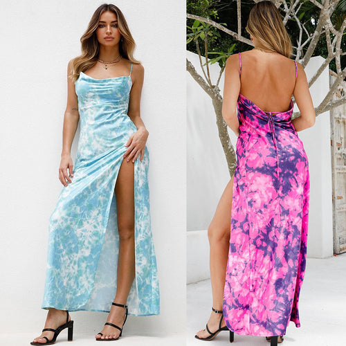 Elegant mini dress for women with shawl collar and side slit Lune London