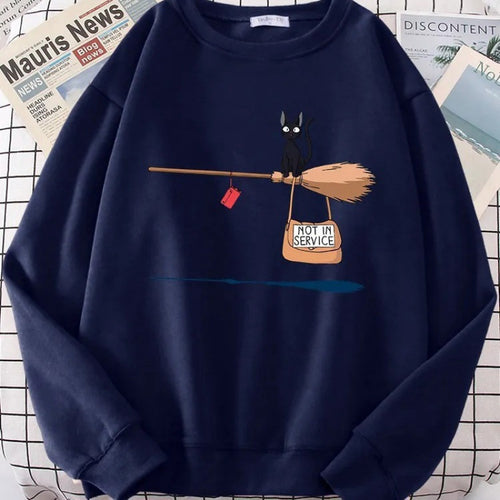 Women's sweatshirt with creative cat design Lune London