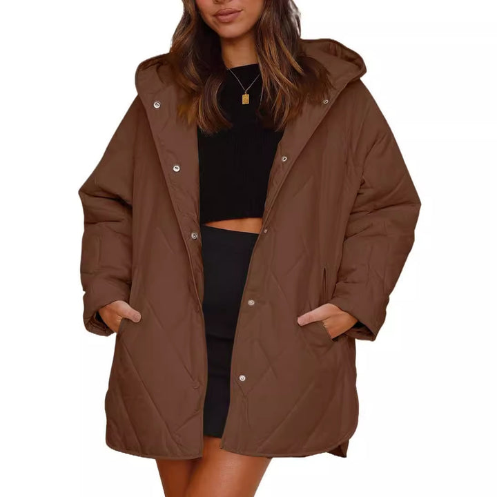 Veste d'hiver matelassée pour femmes avec capuche Chic und Stil