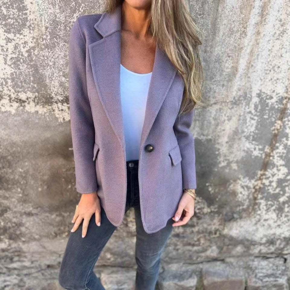 Veste blazer élégante pour femmes en matériau doux Lune London