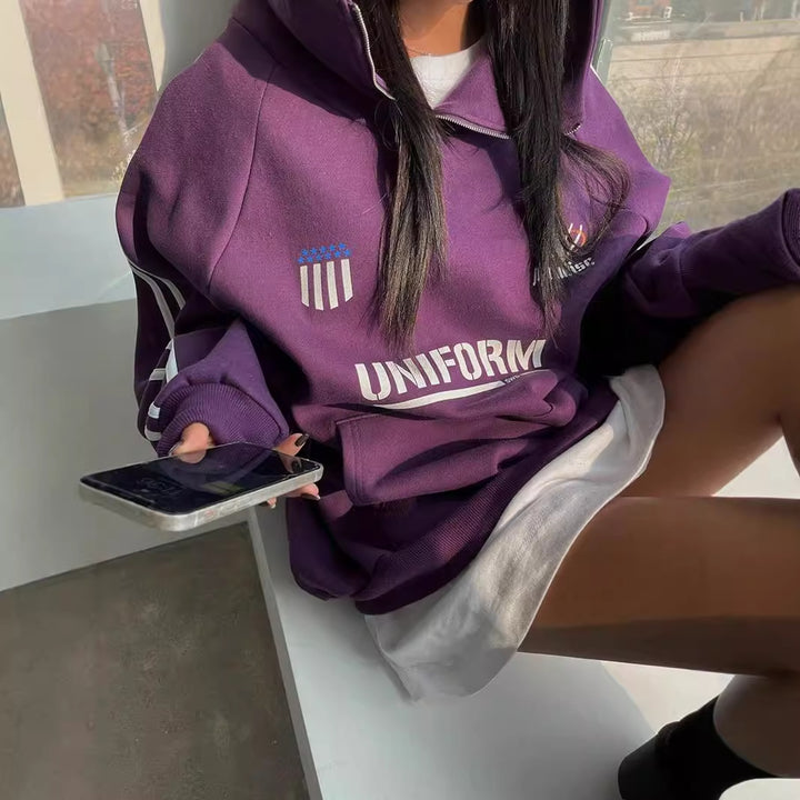 Oversized hoodie for women with eye-catching graphics Lune London
