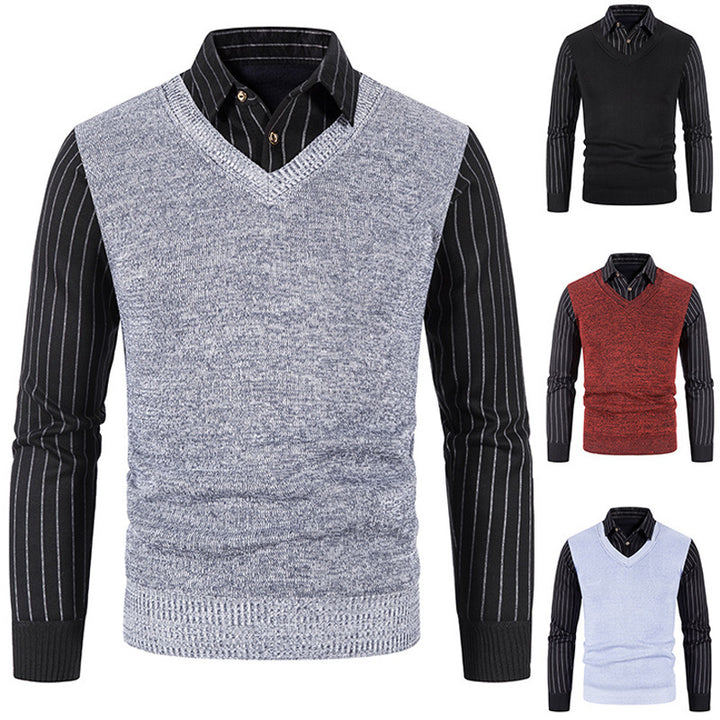 Elegant V-neck sweater for men Lune London