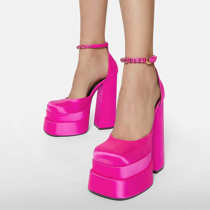 Lune London | Platform shoes with ankle strap
