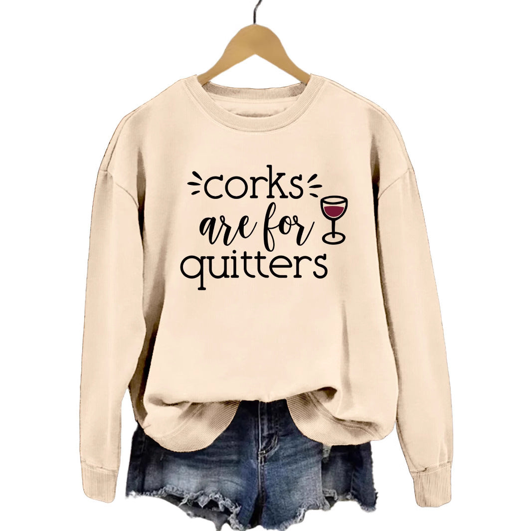 Sweatshirt pour femmes avec slogan créatif et coupe décontractée Chic & Stil