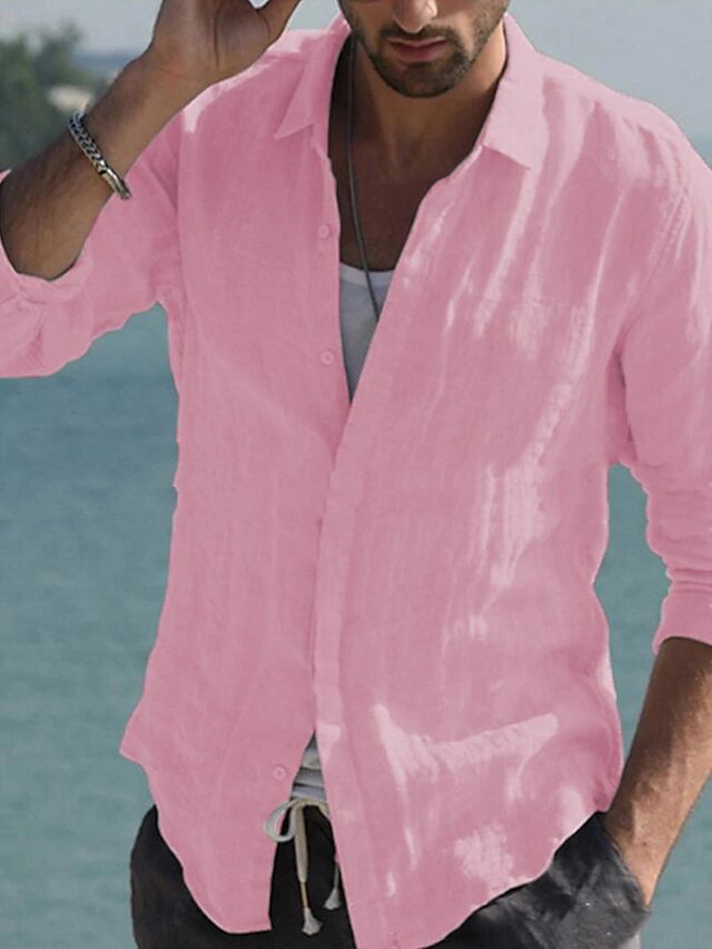 Men's Casual Linen Shirt Lune London