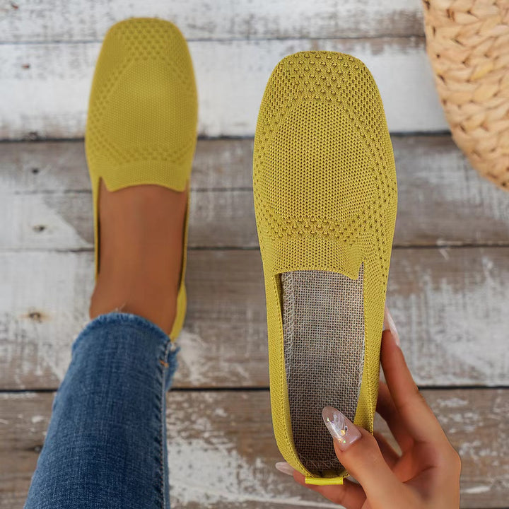 Knitted slippers for women Lune London