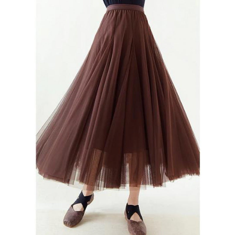 Fluid maxi skirt for women with wide hem Lune London