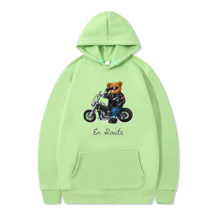 Women's hoodie with unique bear design and casual fit Lune London