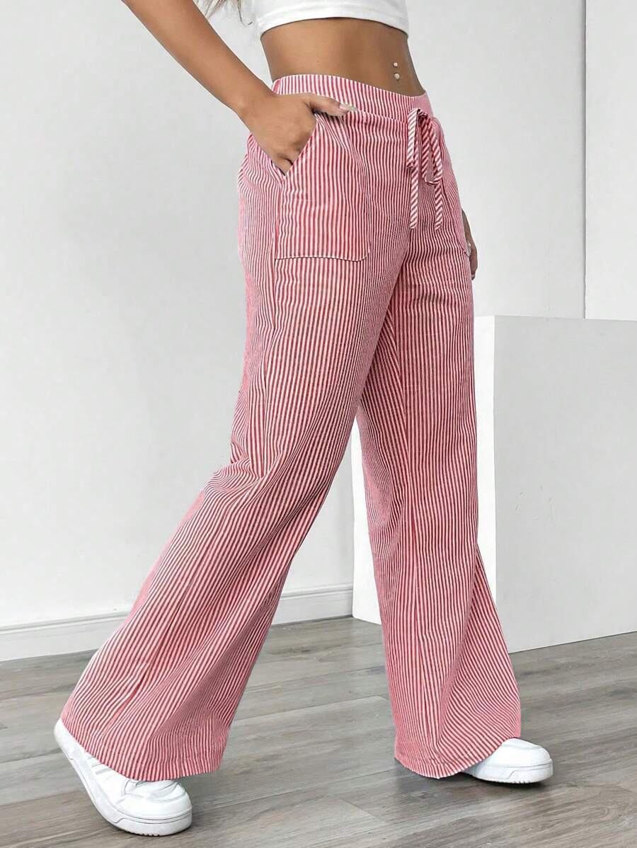 Wide Striped Trousers for Women Lune London