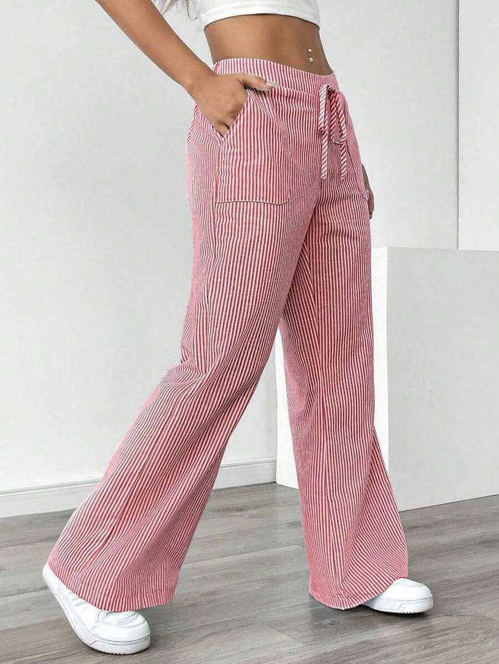 Wide Striped Trousers for Women Lune London