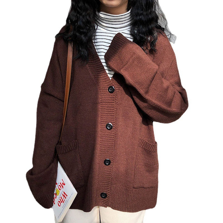 Cardigan confortable pour femmes avec une coupe décontractée et des épaules basses Chic & Stil