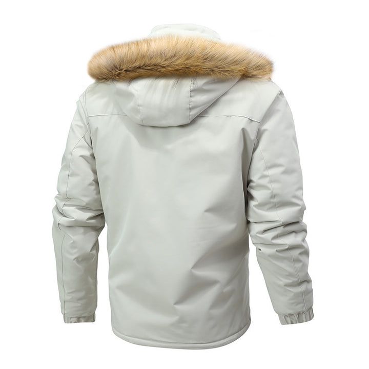Parka isolé pour hommes avec capuche amovible et doublure en teddy Lune London