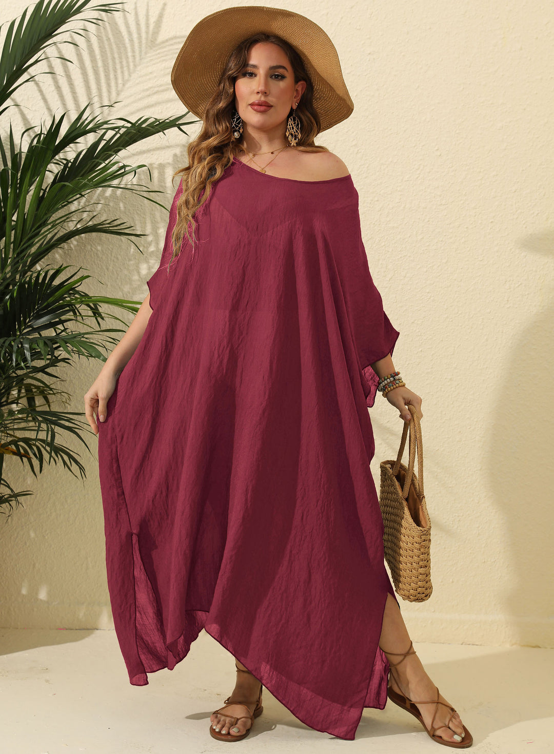 Ladies Light Beach Dress Off-Shoulder Lune London