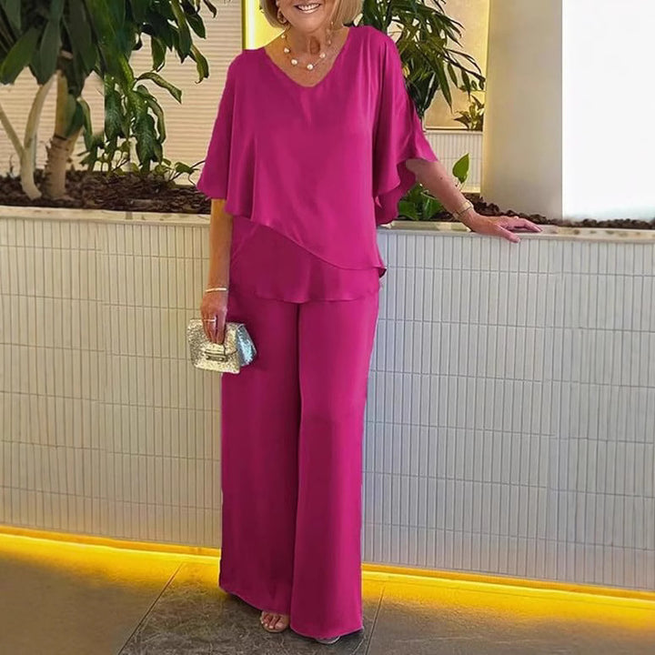 Women Elegant Floating Chic Jumpsuit Set