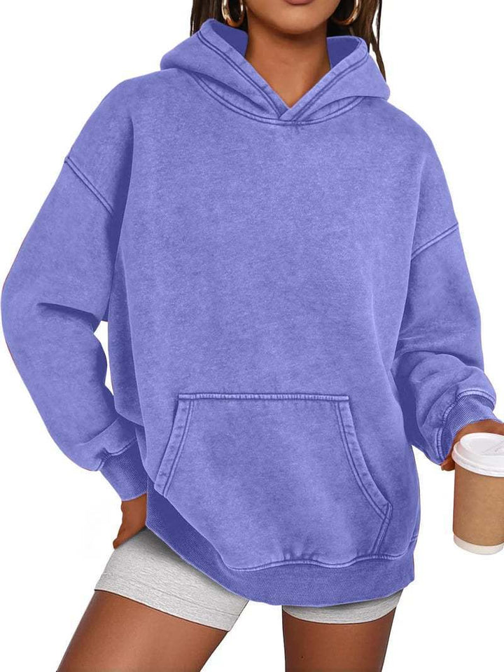 Lune London Cozy Oversized Sweater for Women with a Practical Kangaroo Pocket
