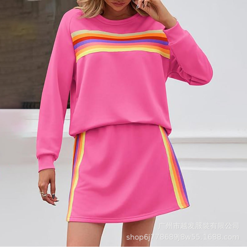 Lune London Women's Sport Sweatshirt and Skirt Set