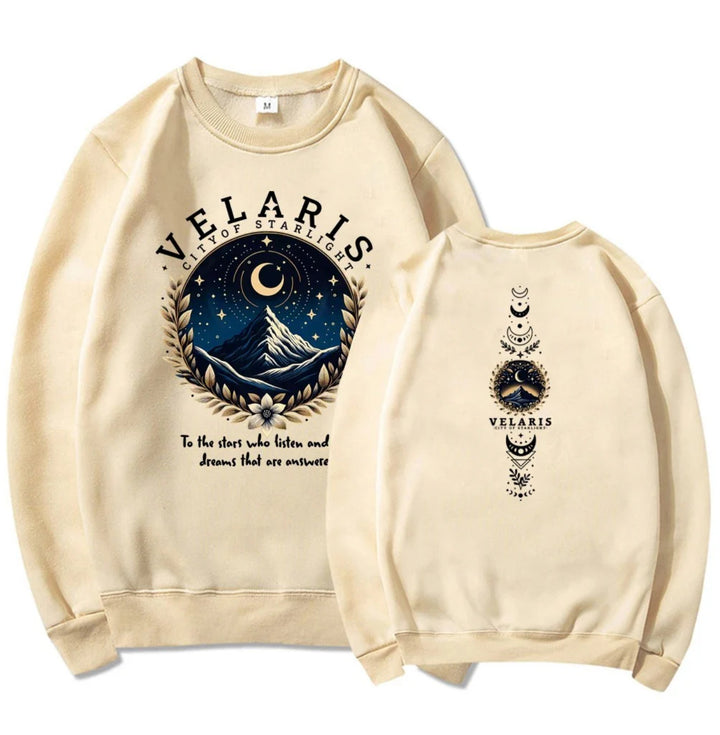 Women's sweatshirt with artistic night sky motif Chic & Stil