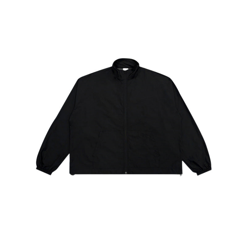 Veste de transition zippée décontractée pour femmes avec col montant Chic & Stil