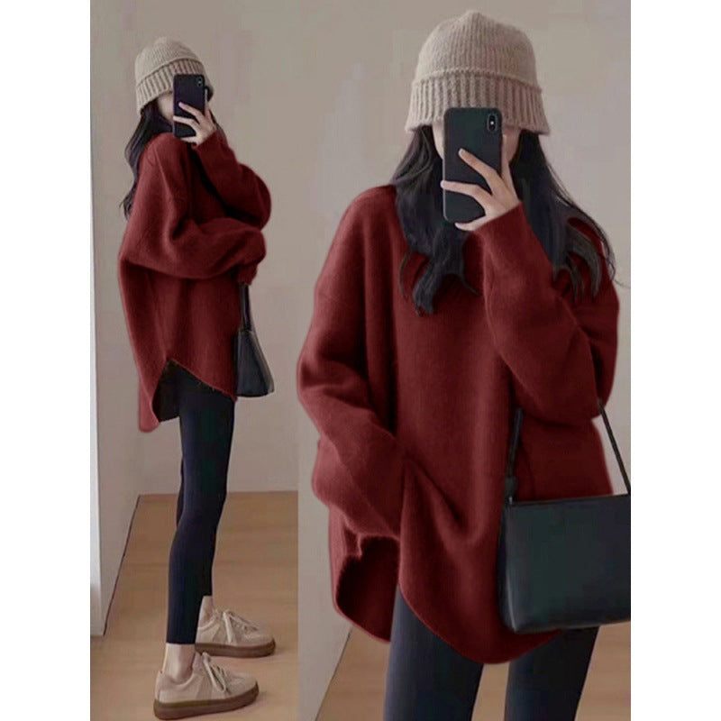 Pull surdimensionné cosy pour femmes en matériau doux Chic & Stil