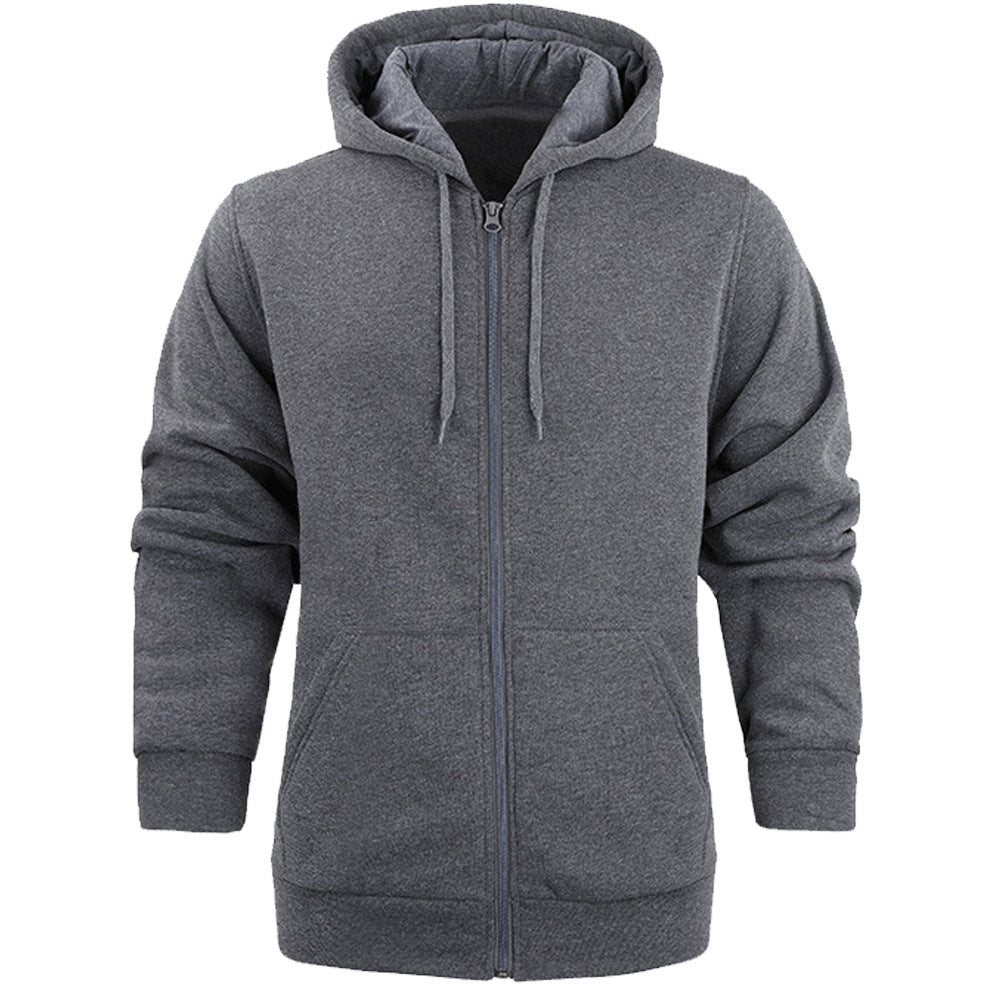 Men's zip-up hoodie with full zipper and practical pockets Lune London