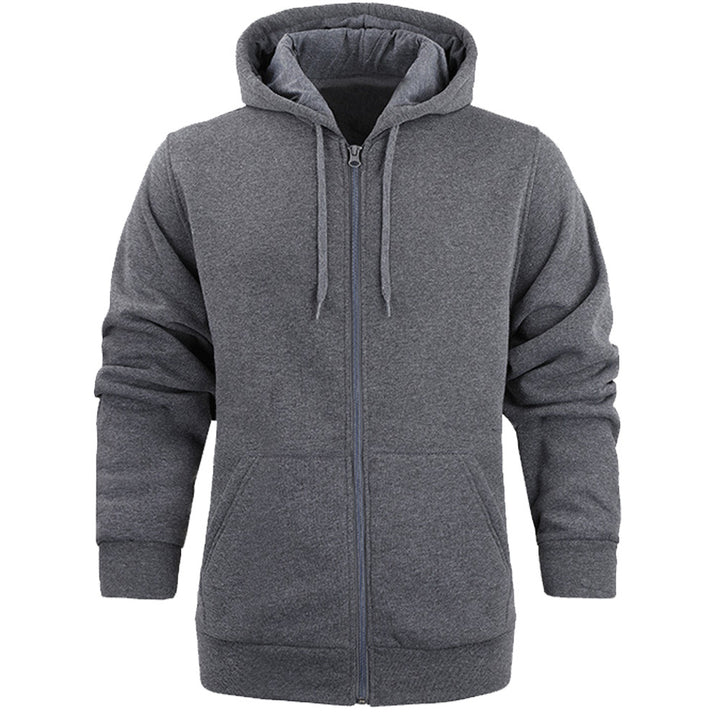 Men's zip-up hoodie with full zipper and practical pockets Lune London