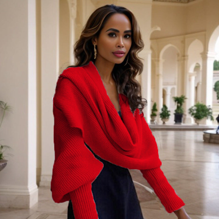 Women Trend Scarf with Elegant Knitting Texture Lune London