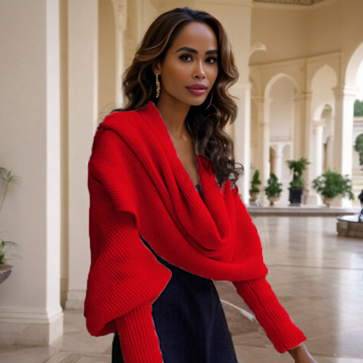 Women Trend Scarf with Elegant Knitting Texture Lune London