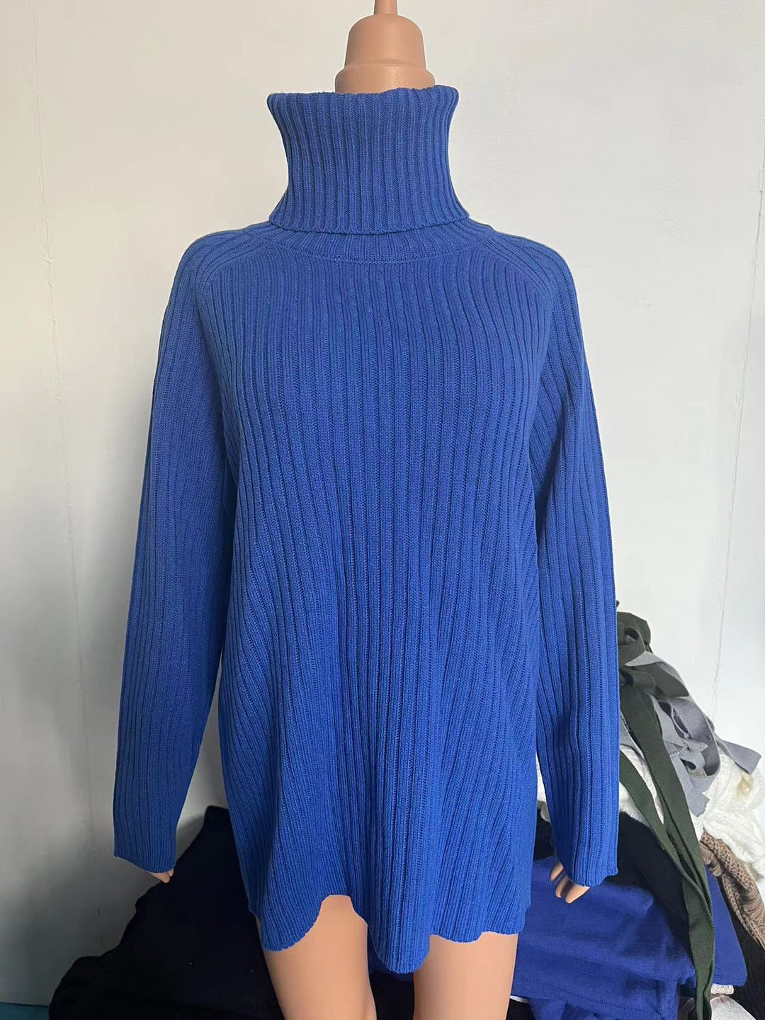 Ladies loose sweater with high collar Lune London