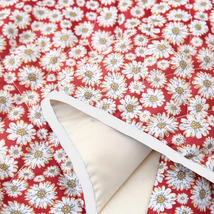 Women Floral Pattern Jacket with Practical Pockets and Elegant Collar Lune London