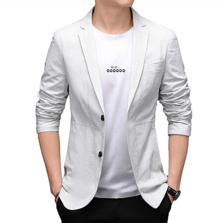 Casual blazer for men in textured fabric Lune London