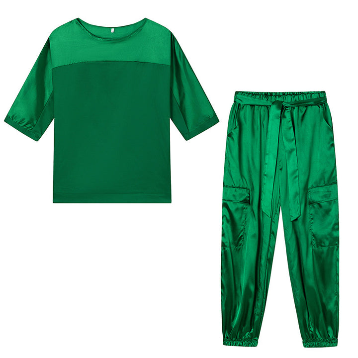 Chic Satin Lounge Set for Women