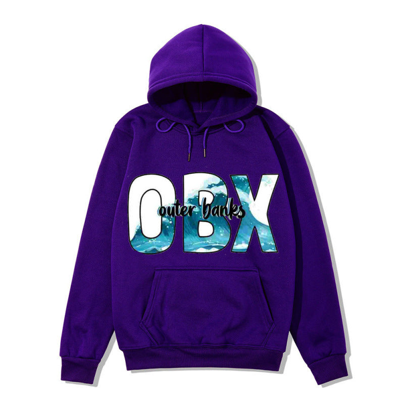 Women's Hooded Sweatshirt with Maritime Graphic Design Chic & Stil