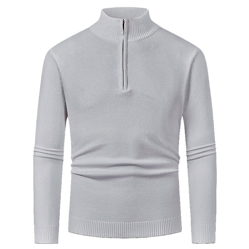 Elegant pullover for men with a turtleneck and full zipper Lune London