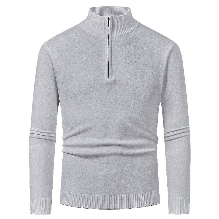 Elegant pullover for men with a turtleneck and full zipper Lune London