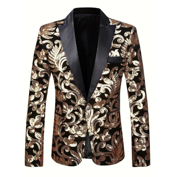 Elegant sequin blazer for women with floral design and luxurious cut Lune London