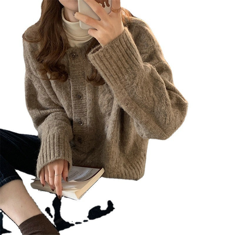 Cardigan en tricot confortable pour femme avec texture fine et détails de boutons Chic & Stil