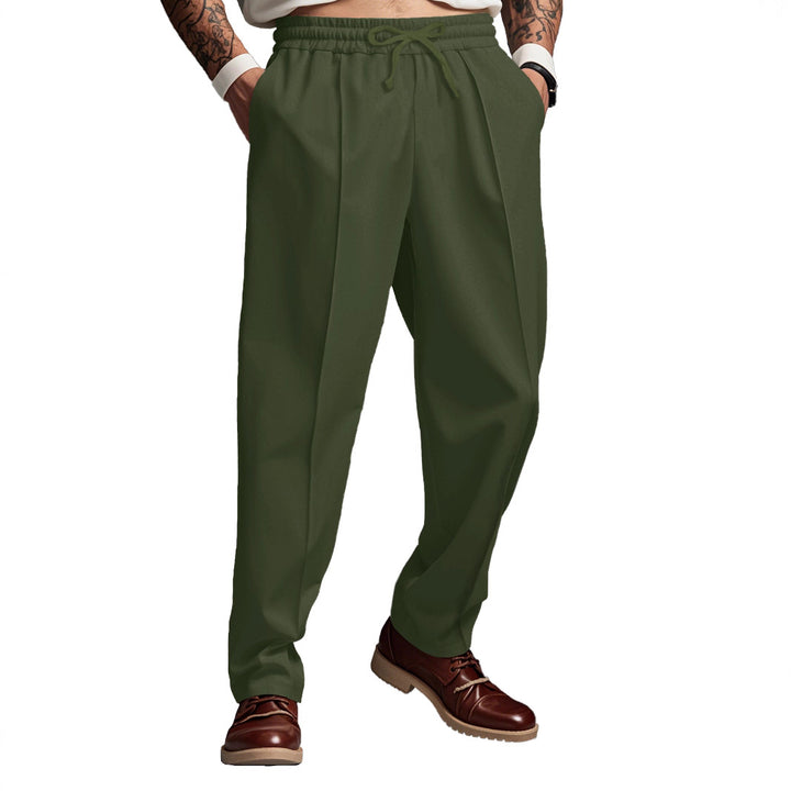 Men's sporty jogger pants with elastic waistband and functional side pockets Lune London