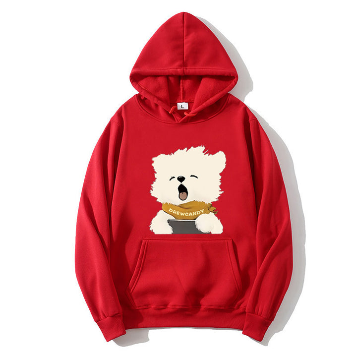 Women’s hoodie with cute dog front print Chic & Stil