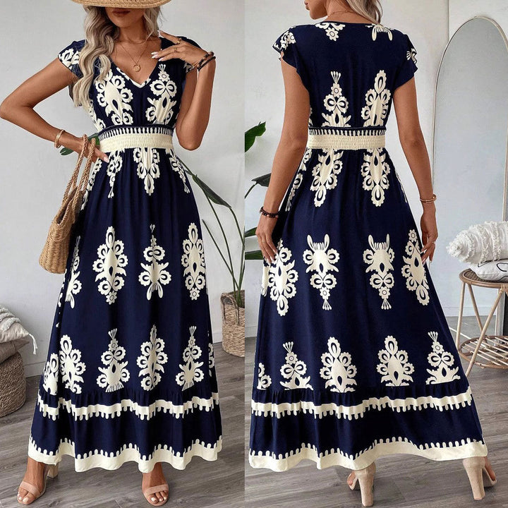 Women Maxi Dress Bohemian Print Lune London