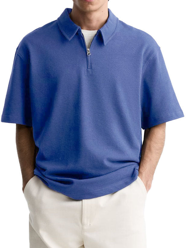 Men's polo with short zipper and high-quality fabric Chic and Style