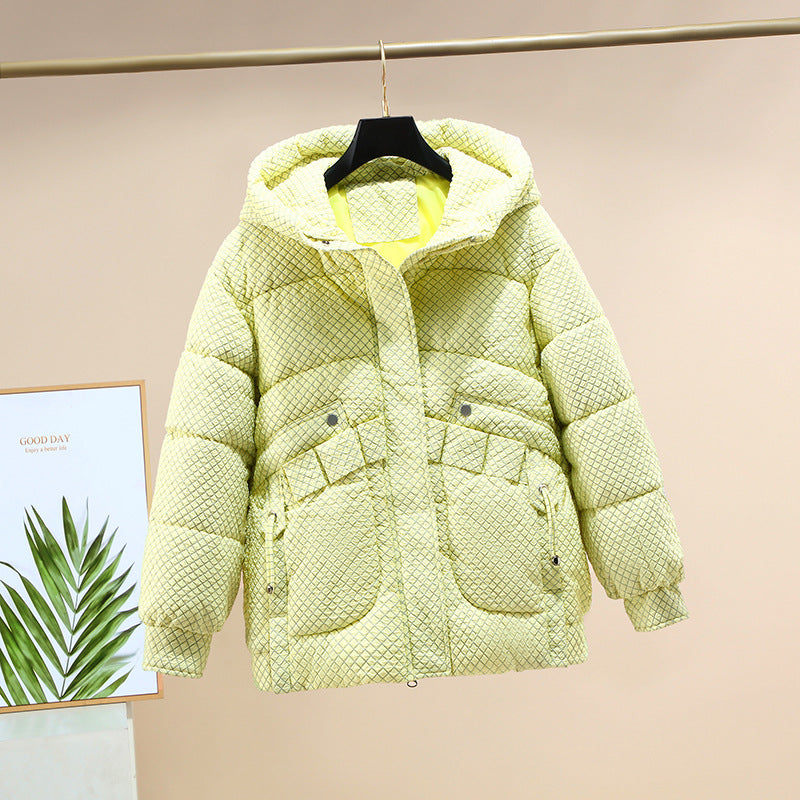 Ladies Lightweight Padded Jacket with Practical Pockets and Hood Lune London