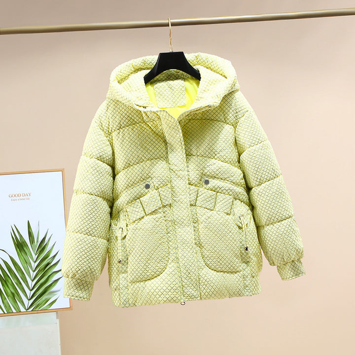 Ladies Lightweight Padded Jacket with Practical Pockets and Hood Lune London