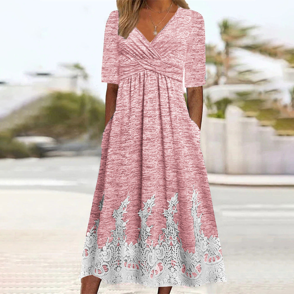 Lune London Lace Midi Dress for Women