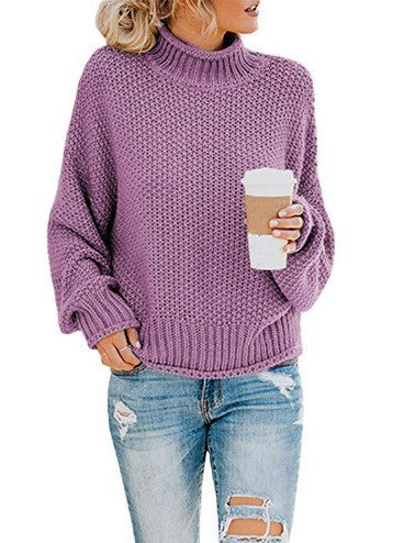 Chunky knit sweater for women with high collar and relaxed fit Lune Londonl 1758151575
