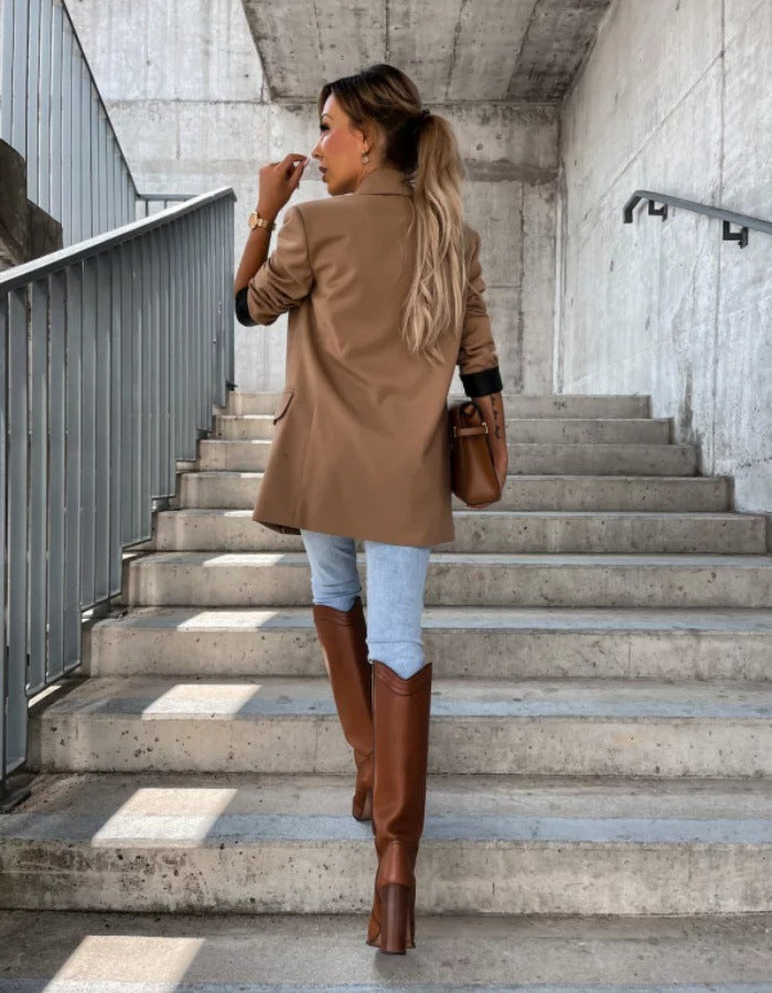 Women Oversized Double-Breasted Blazer Lune London