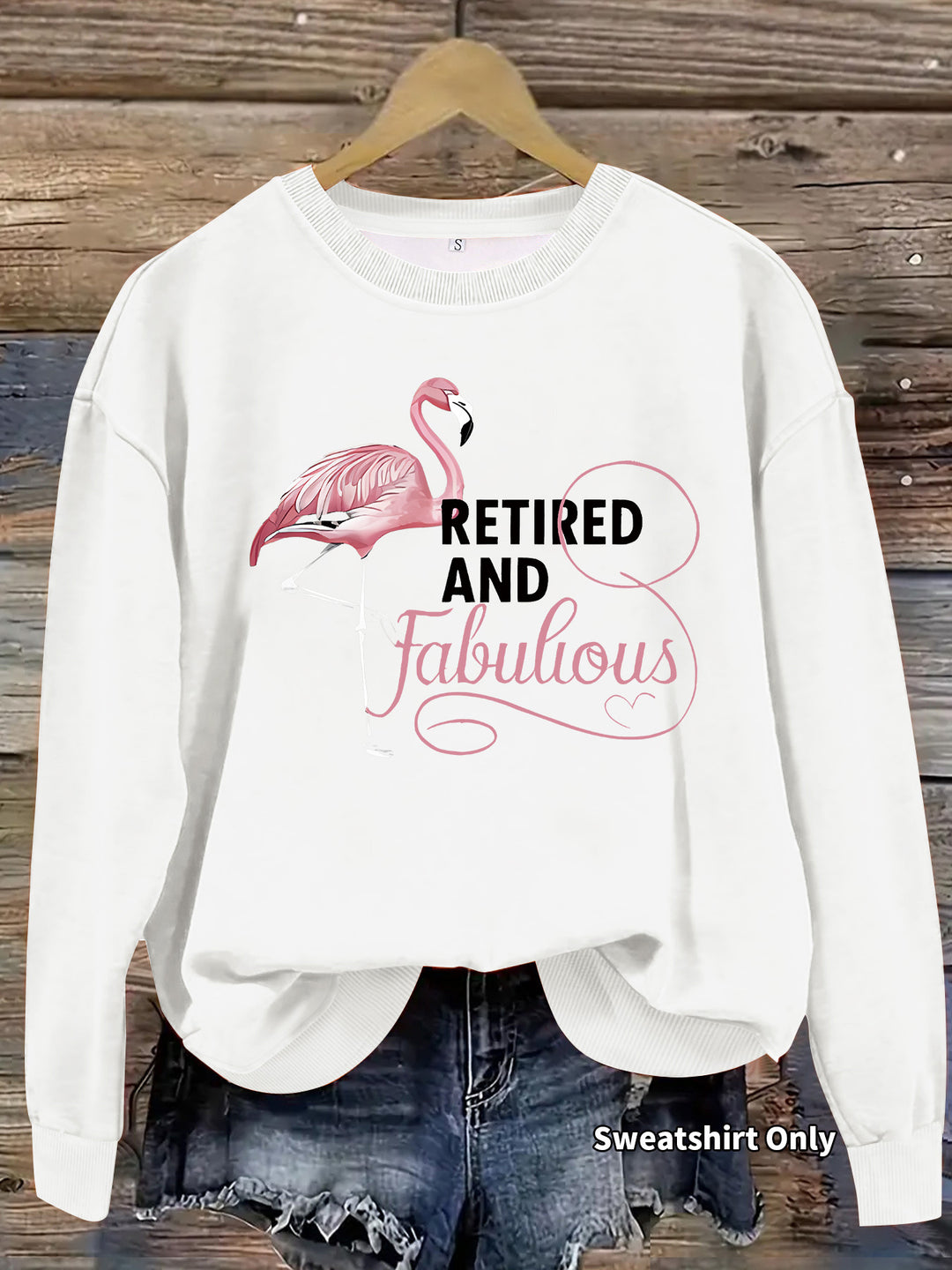 Sweatshirt femme avec motif de flamant rose unique et impression inspirante Chic & Stil