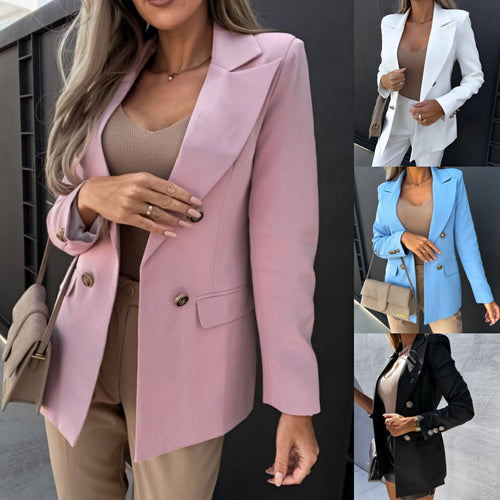 Elegant blazer for women with double-breasted buttons and a modern cut Lune London