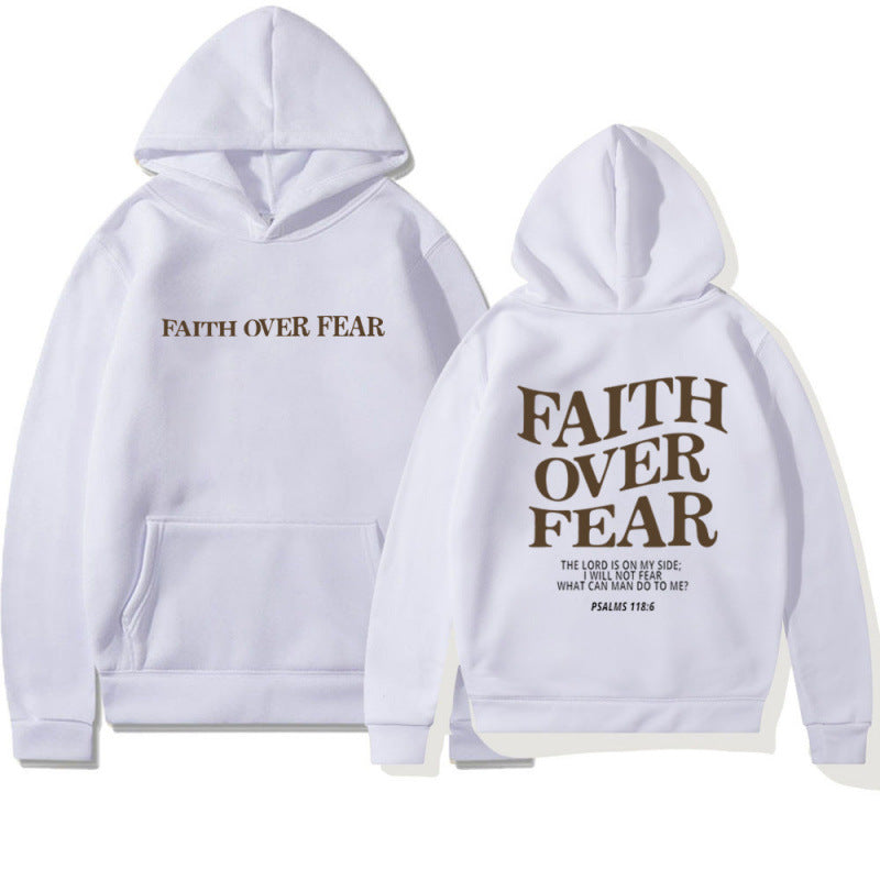 Women's hoodie with inspirational lettering and high-quality cotton Lune London